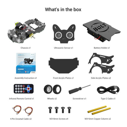 CrowBot BOLT – Kit de voiture robot intelligent programmable (avec joystick)
