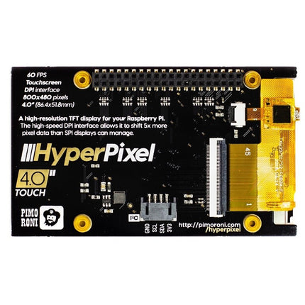 HyperPixel 4.0 – Hi-Res Display for Raspberry Pi (Touch Version)