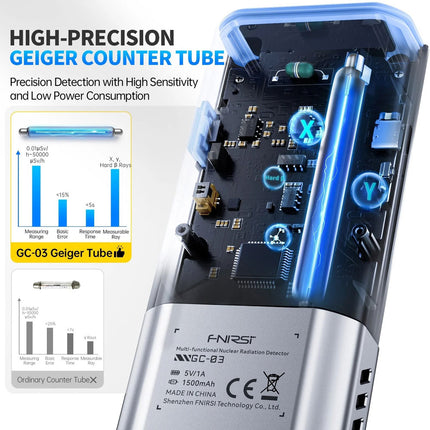 FNIRSI GC-03 Détecteur de rayonnement multifonction