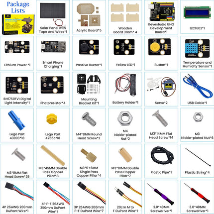 Kit de bricolage de suivi solaire Keyestudio pour Arduino