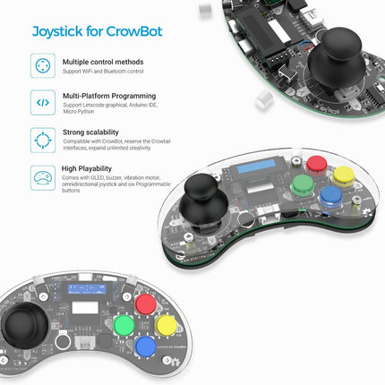 CrowBot BOLT - Programmable Smart Robot Car Kit (with Joystick) - Elektor