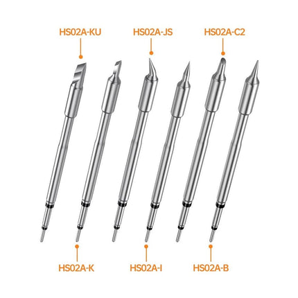 FNIRSI HS - 02A Smart Soldering Iron (incl. 6 Soldering Tips + 100 W Power Supply) - Elektor