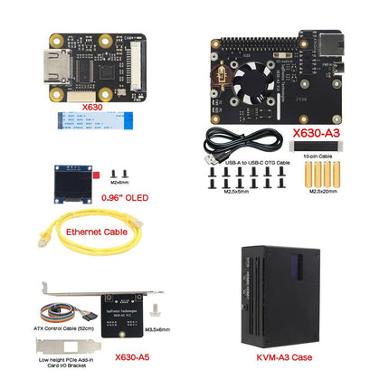 Geekworm KVM - A3 Kit for Raspberry Pi 4 - Elektor