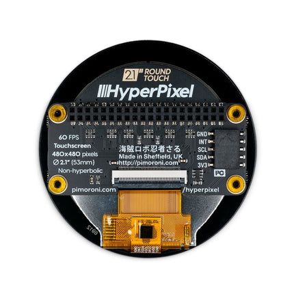 HyperPixel 2.1 Round – Hi-Res Display for Raspberry Pi
