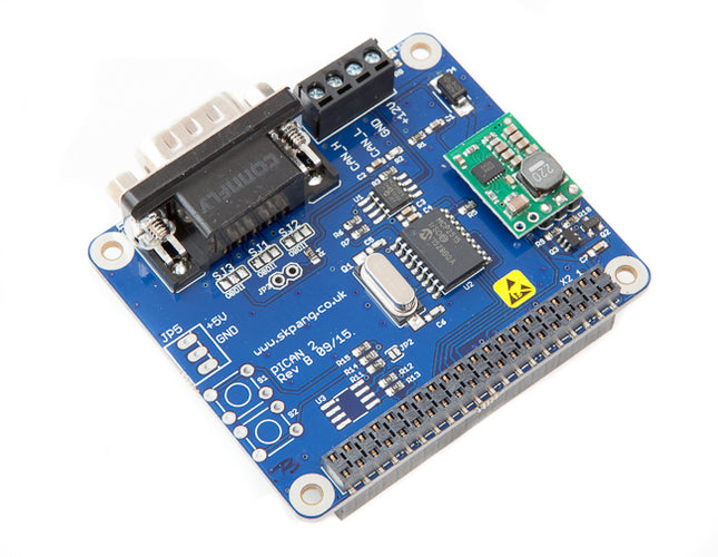 PiCAN 2 – CAN-Bus Board for Raspberry Pi 2/3 with SMPS