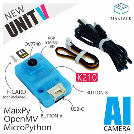 M5Stack UnitV K210 AI Camera for Edge Computing (OV7740)