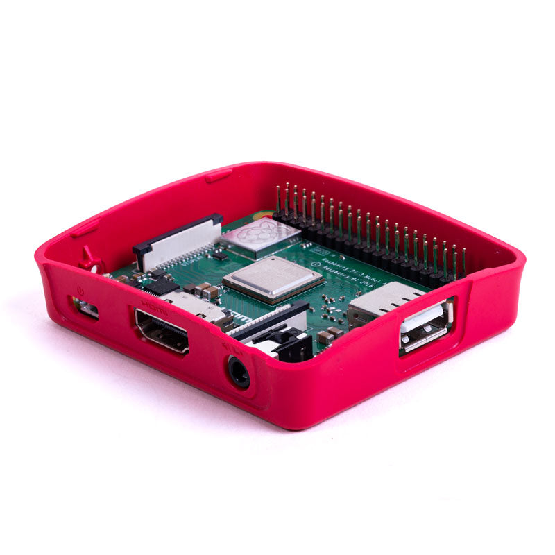 Boitier officiel pour Raspberry Pi 3 A+ (blanc/rouge) – Elektor