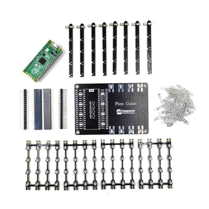 SB Components Raspberry Pi Pico LED Cube (4x4x4 Green LEDs) - Elektor