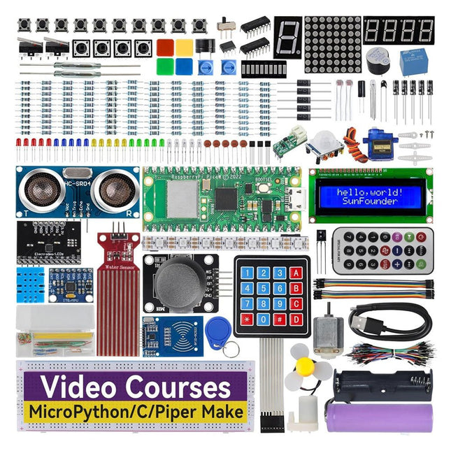 SunFounder Kepler Kit (Ultimate Starter Kit for Raspberry Pi Pico W) - Elektor